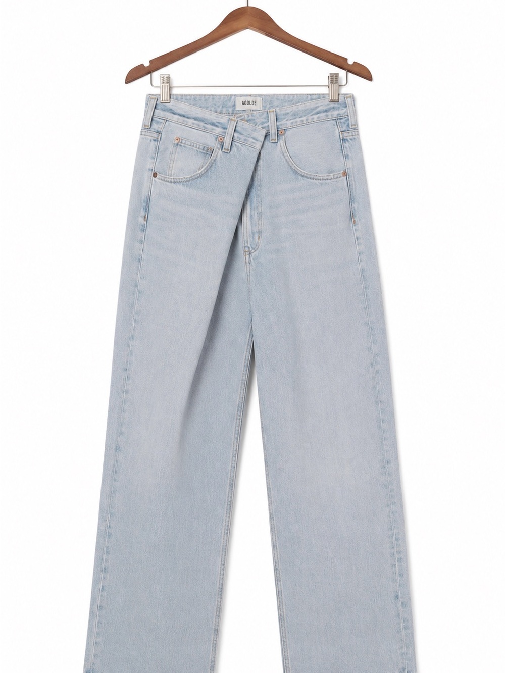 AGOLDE Vana Fold Wide Leg Jeans • Spark • Size 27 • NWOT $278 Celeb Fav - Picture 7 of 8